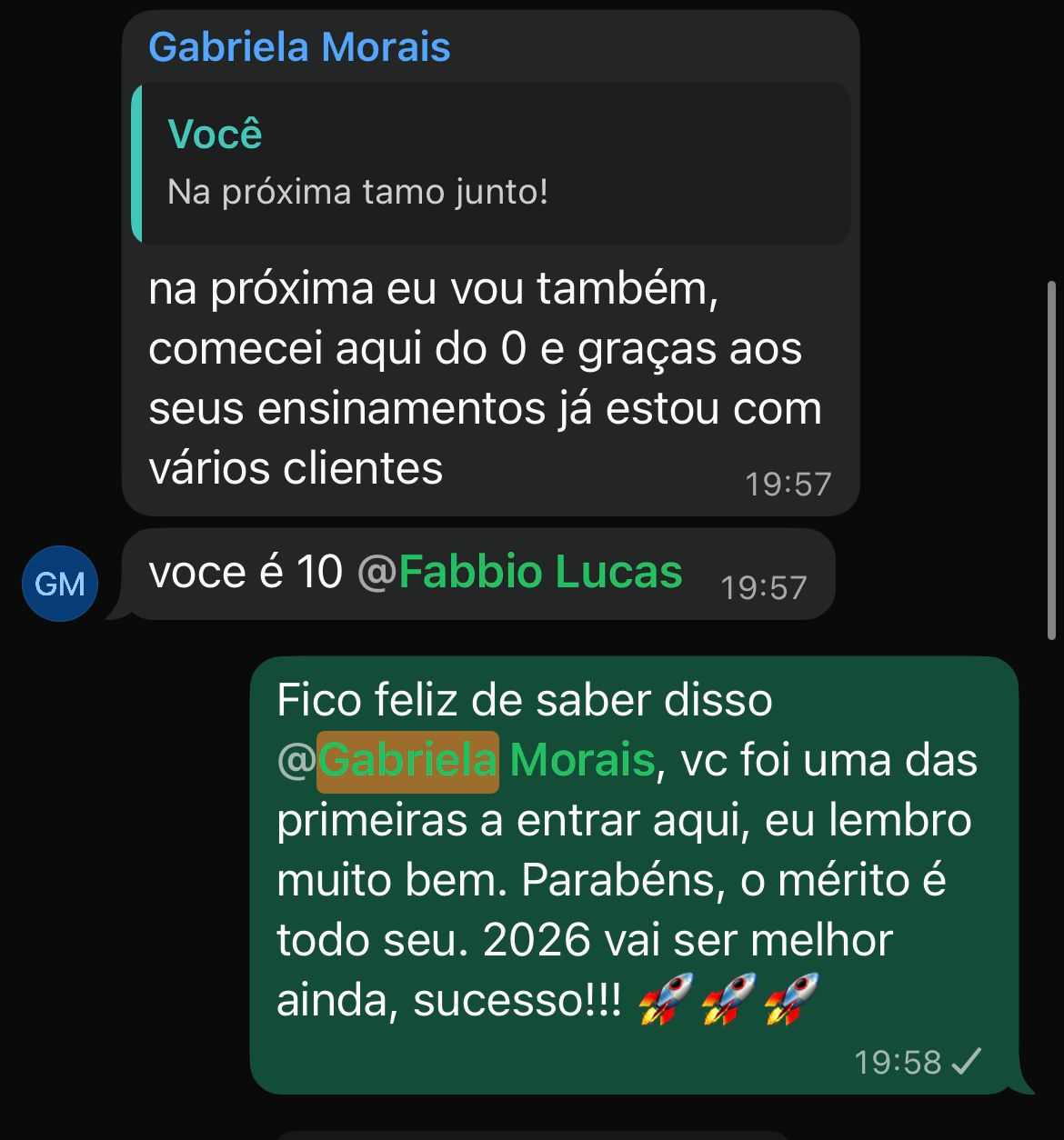 Depoimento Gabriela Morais — começou do zero e já está com vários clientes